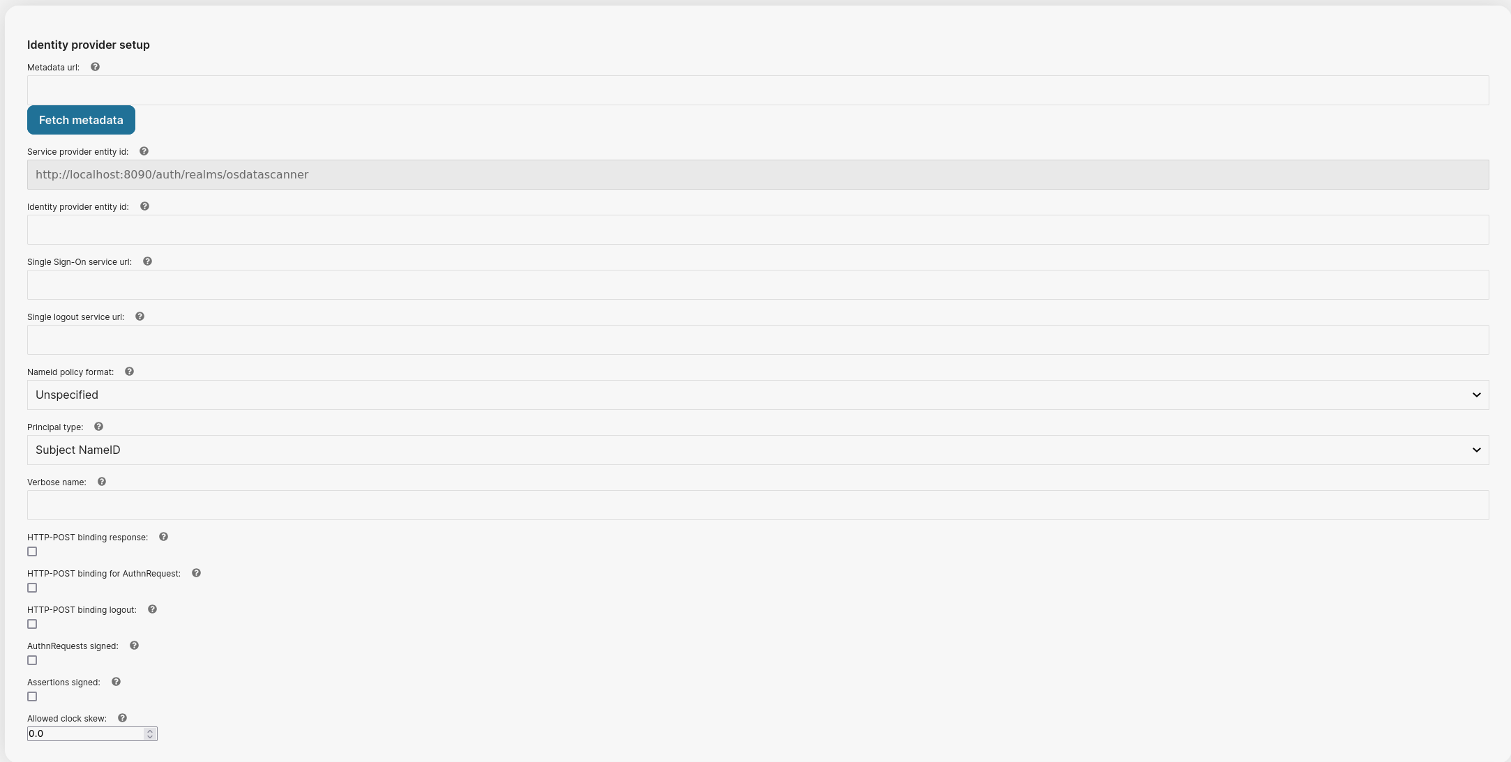 IdP Configuration